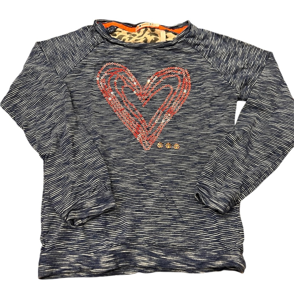 Kids' Blue Heart Long Sleeve Tee
